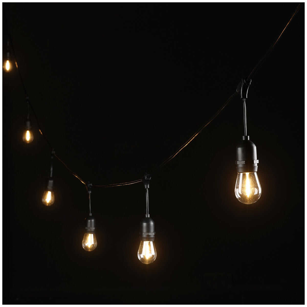 EGLO Festoon Solar Kit 10 Light 12V E27 Multi-Colour - Weatherproof Outdoor Lighting Solution