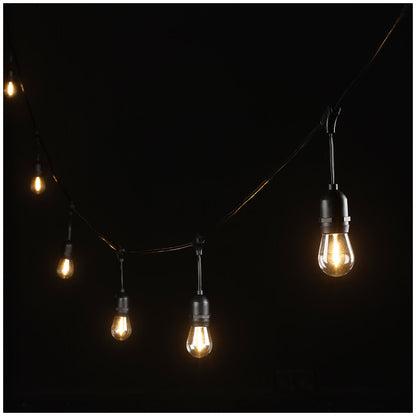 EGLO Festoon Solar Kit 10 Light 12V E27 Multi-Colour - Weatherproof Outdoor Lighting Solution