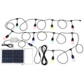 EGLO Festoon Solar Kit 10 Light 12V E27 Multi-Colour - Weatherproof Outdoor Lighting Solution - SuperSaverAU - view 1