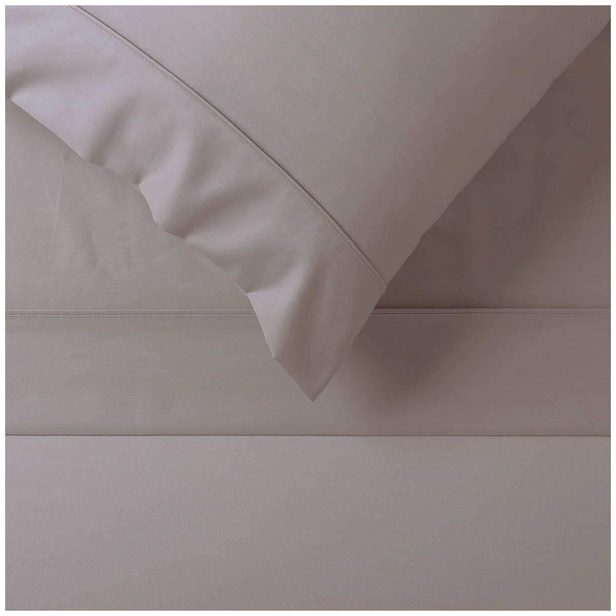 Onkaparinga Cotton Rich 1500 Thread Count Sheet Queen 4 Piece Set Grey