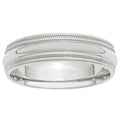 Platinum Men's Comfort Fit Milgrain Band - SuperSaverAU - view 2