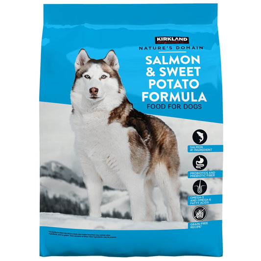 Kirkland Signature Nature's Domain Salmon Meal and Sweet Potato Formula Dog Food 15.87kg