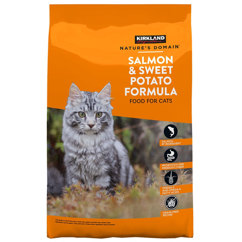 Kirkland Signature Nature's Domain Salmon And Sweet Potato Cat Food 2 x 8.16kg - SuperSaverAU - view 1