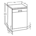 Westinghouse Freestanding Dishwasher - 15 Place Settings, Stainless Steel, SensorWash, Half Load - WSF6608XA