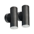 Brilliant Black Coolum Project Modern Wall Light LED Twin Pack - 10W - 800 Lumens - Outdoor Use - SuperSaverAU - view 1