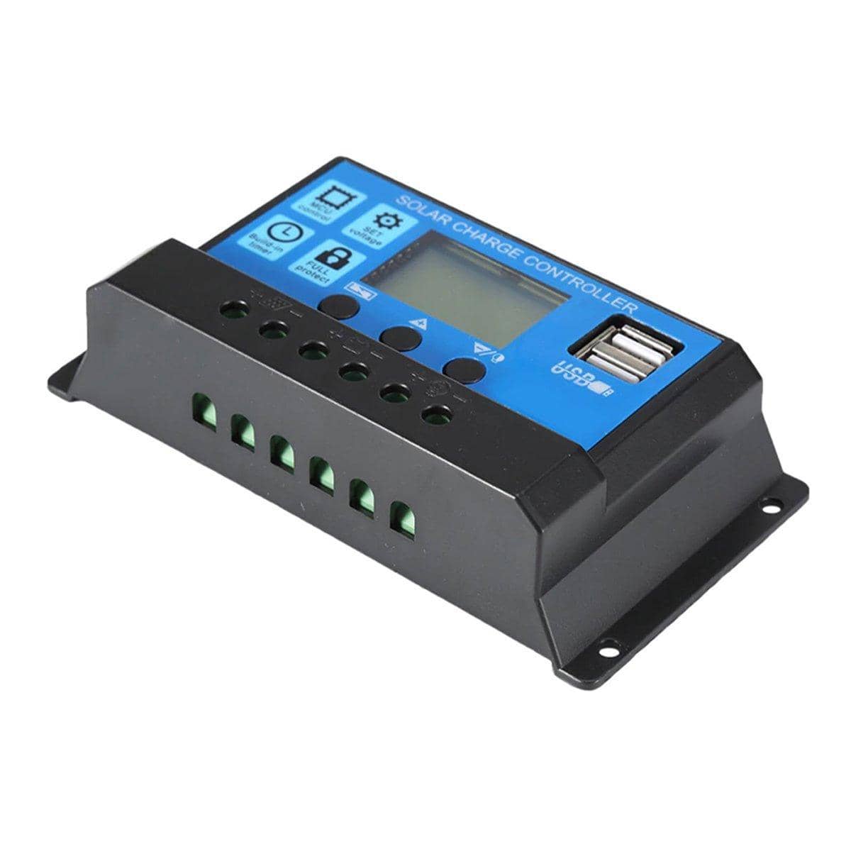 20A Solar Charge Controller for 12V and 24V Systems with LCD and Dual USB - view 2