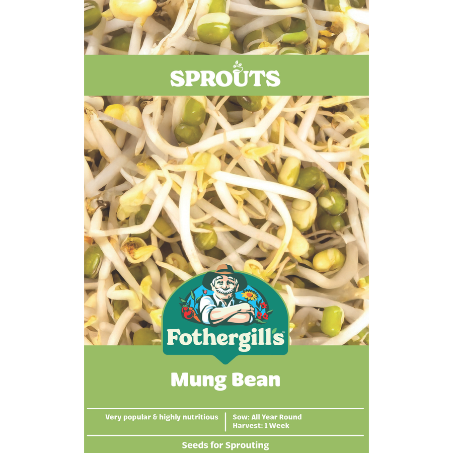 Mr Fothergill's Mung Bean Sprouts Alive Seeds 5 Day Germination