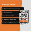 White Knight Rust Guard 1L Grey Cold Gal Galvanising Primer Paint