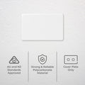 Deta X6 Blank Wall Plate - Polycarbonate - 115mm x 75mm - Modern Design - SuperSaverAU - view 2