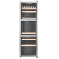 LeCavist 140 Bottle Triple Zone Wine Cabinet 282L - Stainless Steel, Triple Glazed Door - LEK1403ZPVX