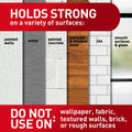 Command White Picture Hanging Strip Mixed Pack 16 Pairs - 96.5mm x 165.1mm - Damage-Free Hanging - SuperSaverAU - view 4