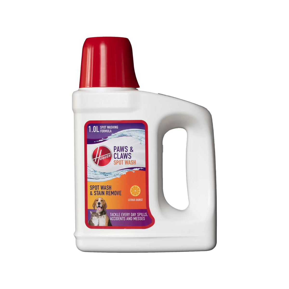 Hoover Paws Claws Spot Wash Solution - 1L - Carpet & Textile Cleaner - SuperSaverAU - view 1