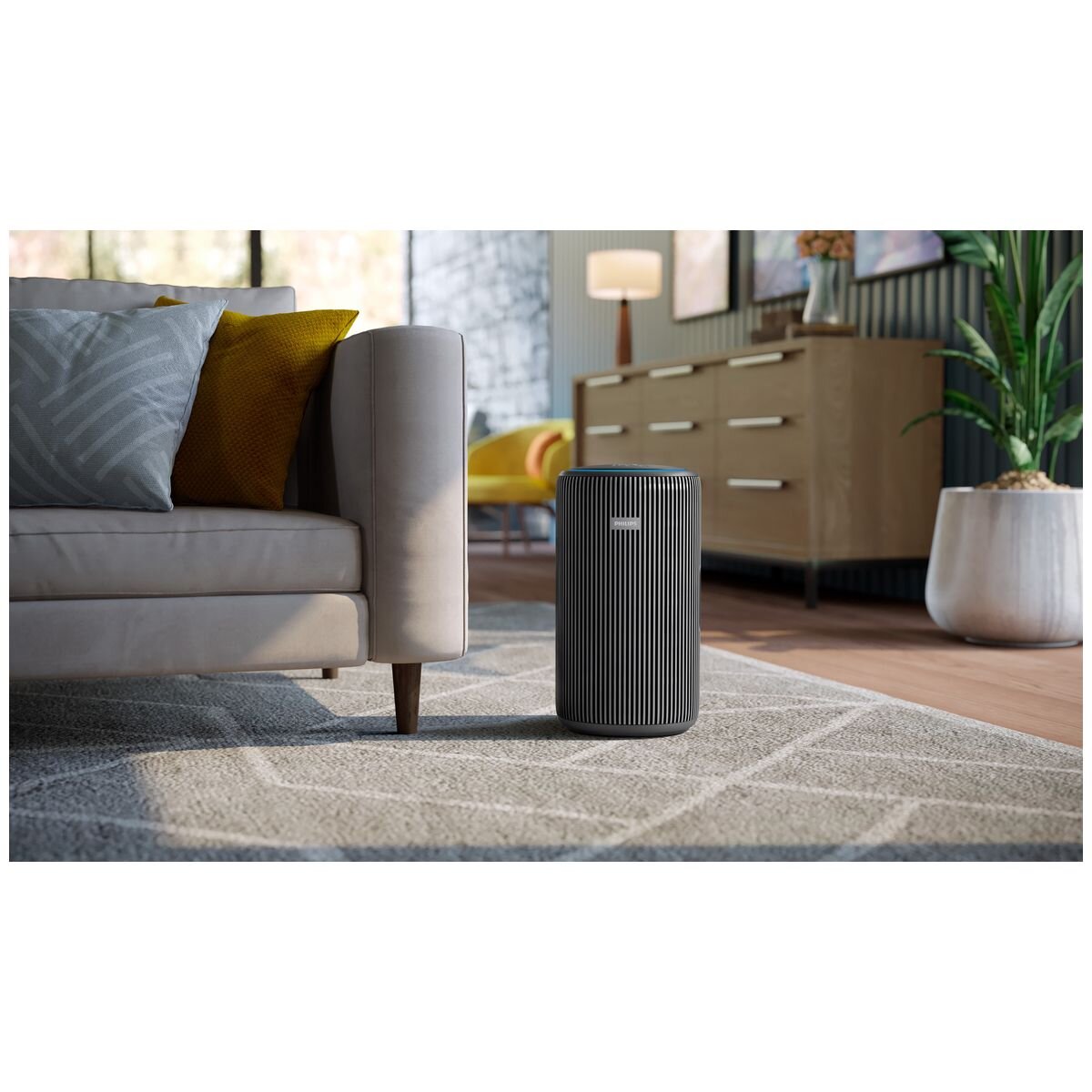 Philips PureProtect 3200 Series Air Purifier - Dark Slate, Double-Fan, Up to 135m² Coverage - AC3221-13