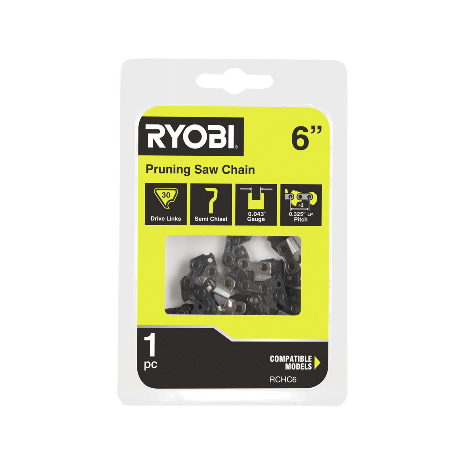 Ryobi 6" Pruning Saw Replacement Chain