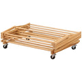 L.T. Williams Bamboo Concertina Airer With Wheels - 9m Hanging Space, 12 Rails, Bamboo Finish - 4673