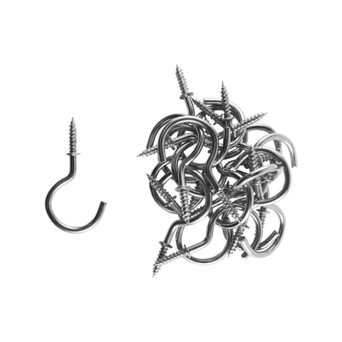 Everhang Cup Hooks - 21mm - Zinc Plated - 20 Pack - Easy to Install - SuperSaverAU - view 1