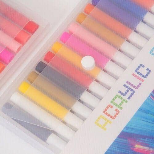 21 Colour Acrylic Paint Marker Pens, Permanent Waterproof Pens for Stone, Glass, Metal and Fabric - view 3