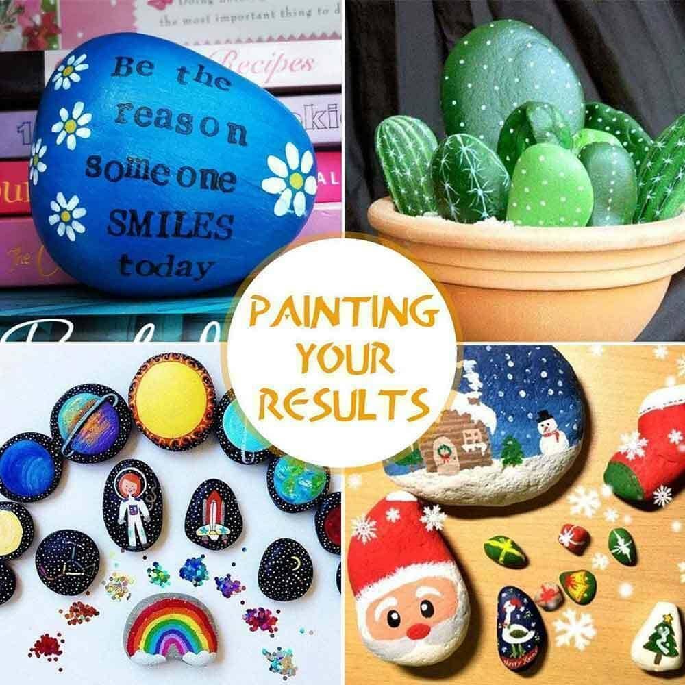 21 Colour Acrylic Paint Marker Pens, Permanent Waterproof Pens for Stone, Glass, Metal and Fabric - view 5