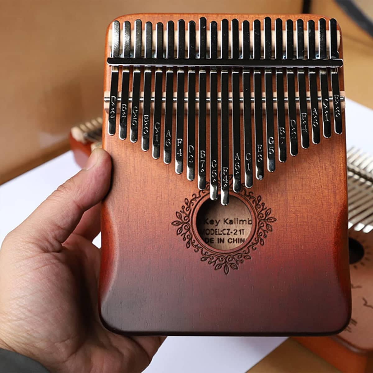 21 Key Beginner Thumb Piano Portable Kalimba for Kids and Adults Music Practice - view 4