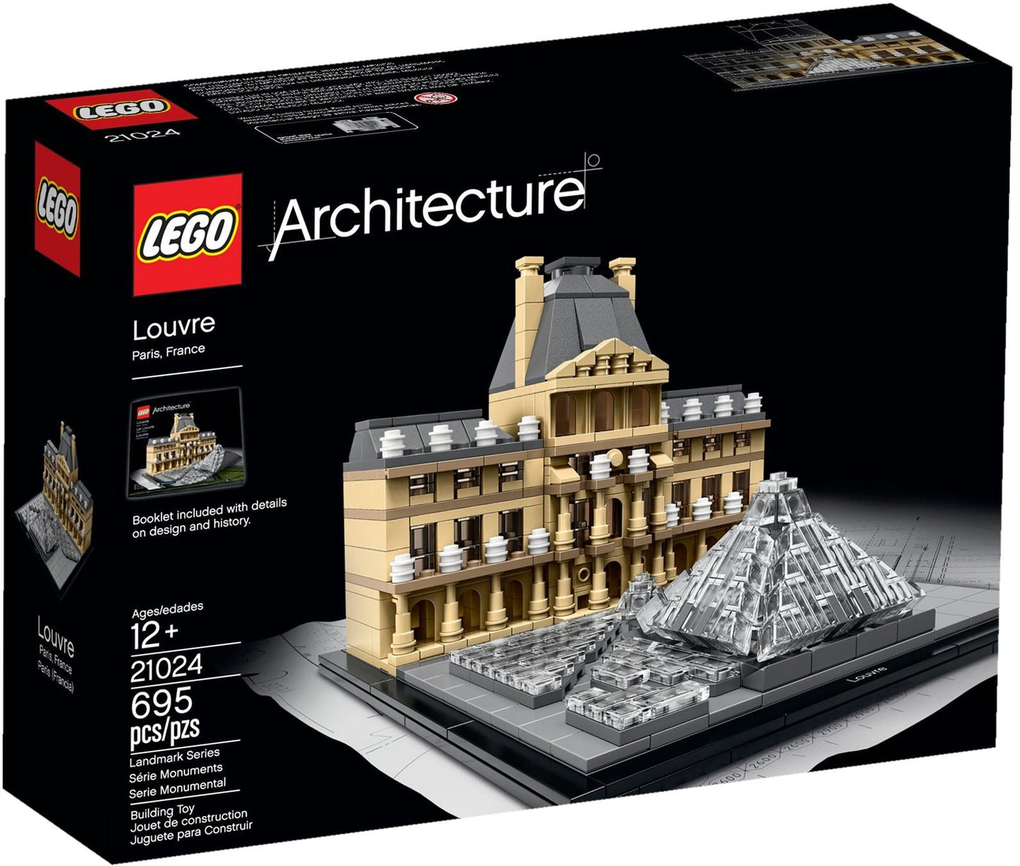 LEGO 21024 Architecture Louvre Building Kit- Auzzi Store