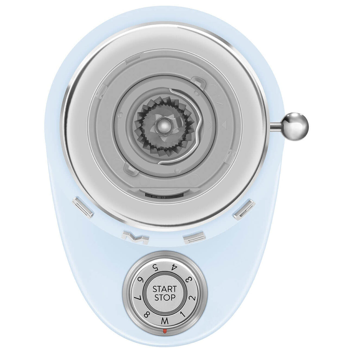 Smeg 50's retro style coffee grinder - pastel blue - 240g hopper - 50 grinding steps - CGF03PBAU