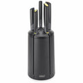 Joseph Joseph Elevate Carousel knife set - 6 piece, black, rotating block, Japanese stainless steel - 10527