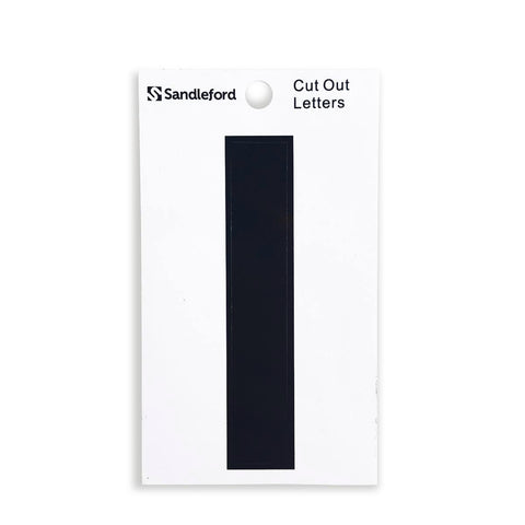 Sandleford 85mm Black Self Adhesive House Letter I - Durable Polycarbonate - SuperSaverAU - view 1