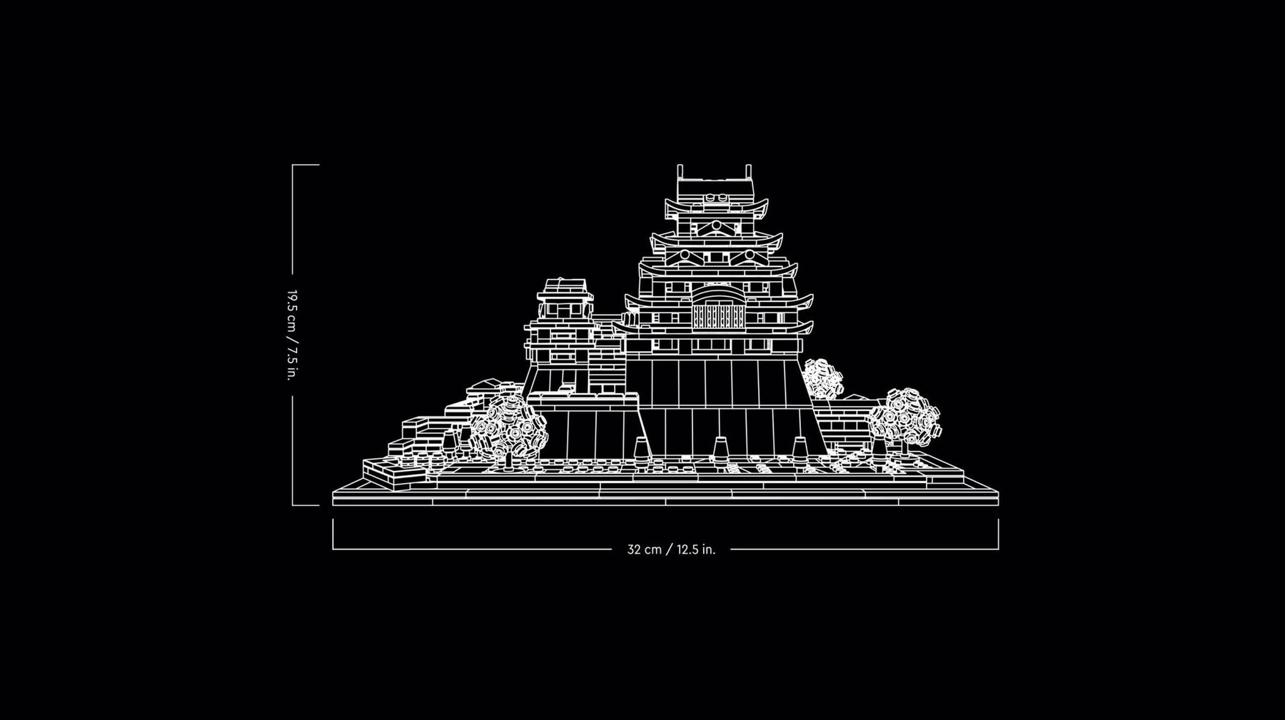 LEGO Architecture Landmarks Collection: Himeji Castle 21060 Building Set - SuperSaverAU - view 6