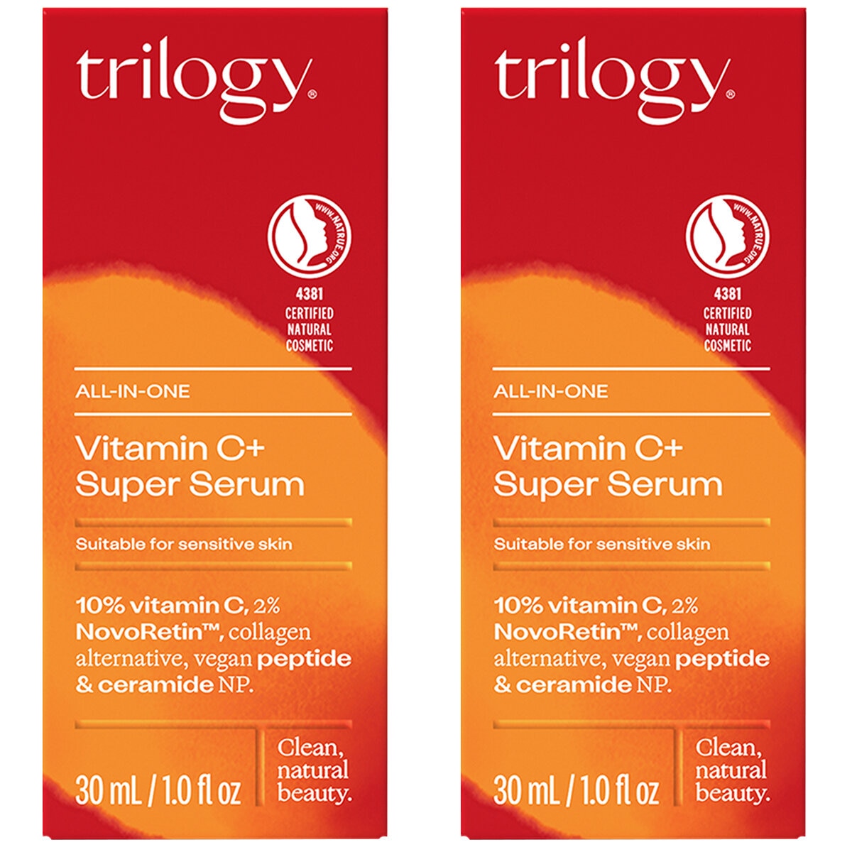 Trilogy Vitamin C+ Super Serum 2 x 30ml - SuperSaverAU - view 1