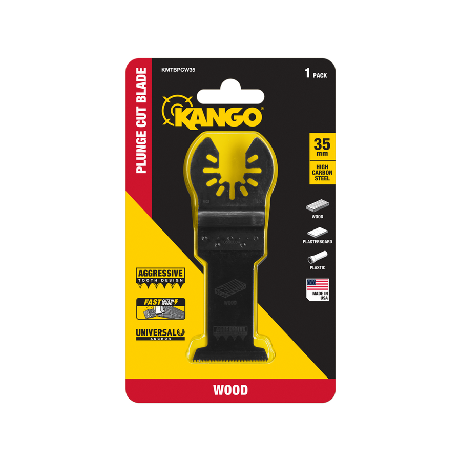 Kango 35mm Aggressive Tooth Plunge Cut Multi Tool Blade - 51mm Cutting Depth - Fast Timber Cuts - SuperSaverAU - view 1