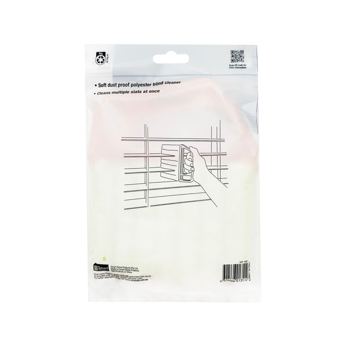 Windoware Venetian Blind Slat Cleaner - 1 Pack - Polyester - Multi-Prong - SuperSaverAU - view 4