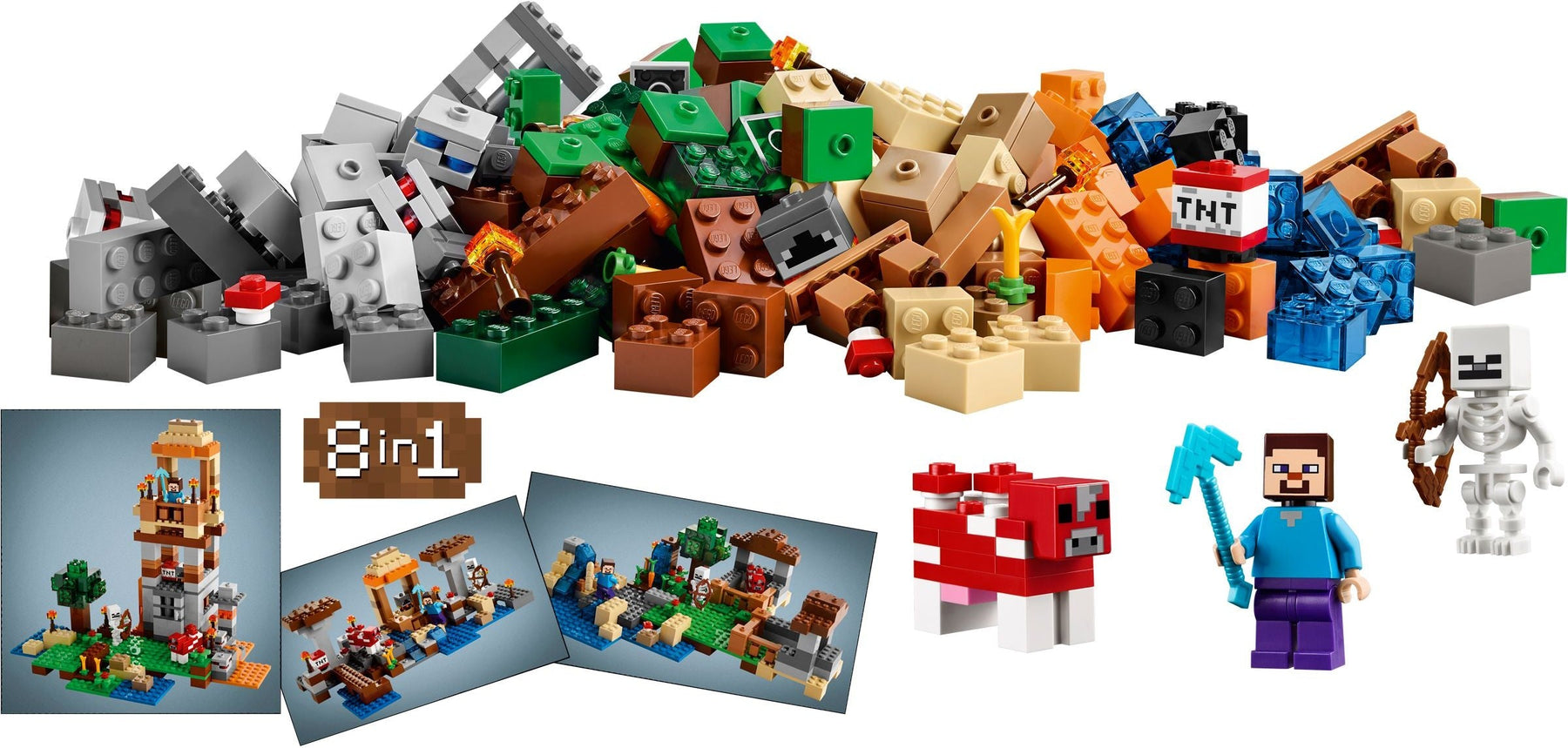 LEGO 21116 Minecraft Crafting Box - Build & Create Your World - SuperSaverAU - view 1