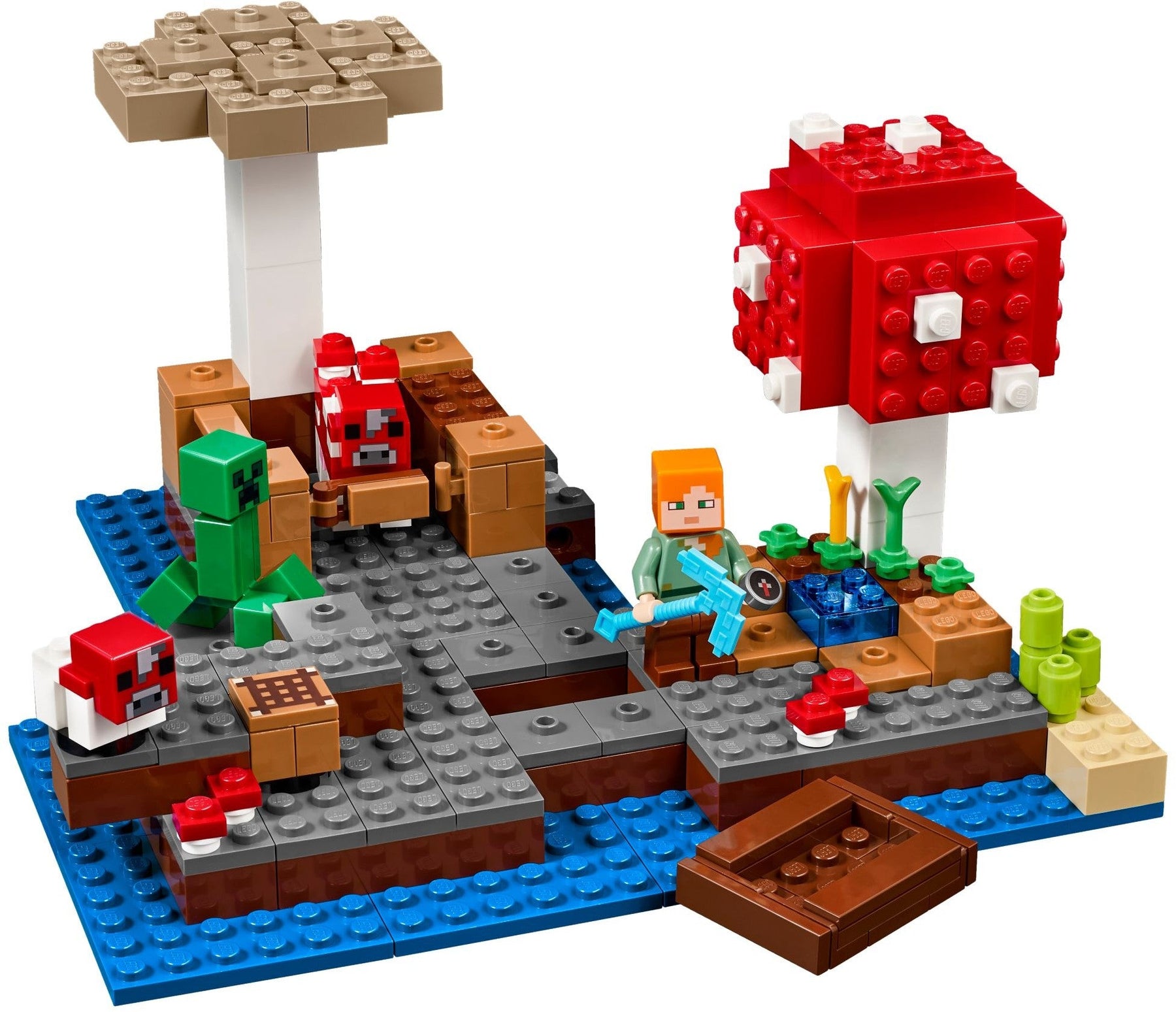 LEGO 21129 Minecraft The Mushroom Island Building Set - SuperSaverAU - view 2