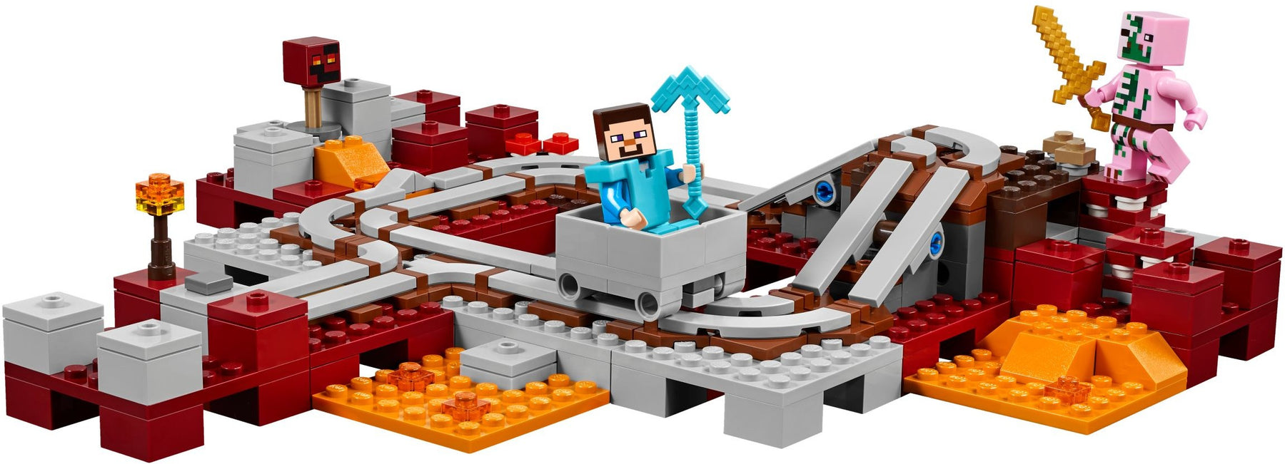 LEGO 21130 Minecraft The Nether Railway Set - SuperSaverAU - view 1