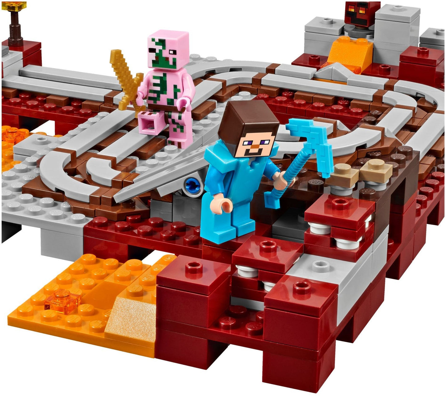LEGO 21130 Minecraft The Nether Railway Set