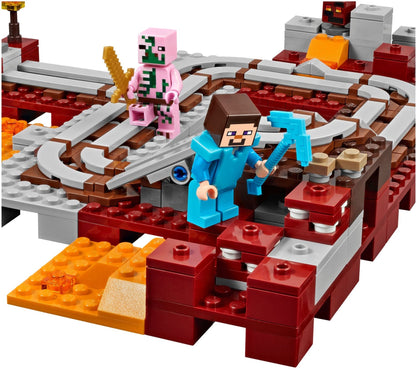 LEGO 21130 Minecraft The Nether Railway Set