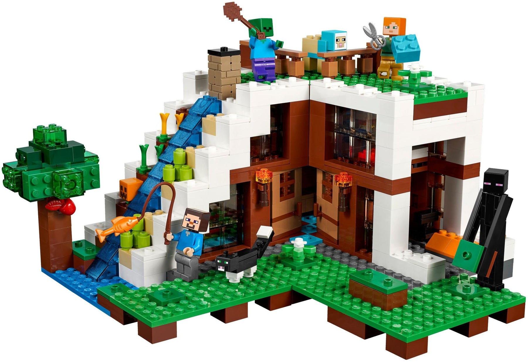 LEGO 21134 Minecraft Waterfall Base - Build & Defend! - SuperSaverAU - view 5