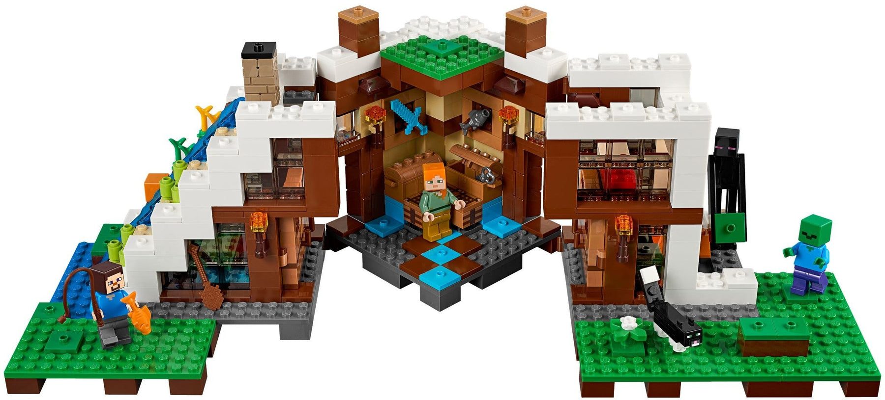 LEGO 21134 Minecraft Waterfall Base - Build & Defend! - SuperSaverAU - view 6