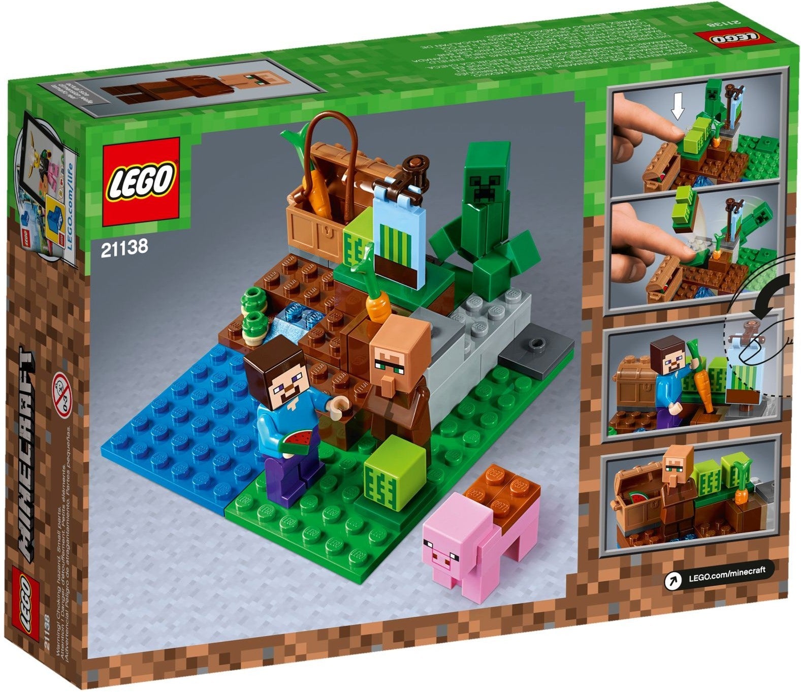 LEGO 21138 Minecraft The Melon Farm Building Set - SuperSaverAU - view 1
