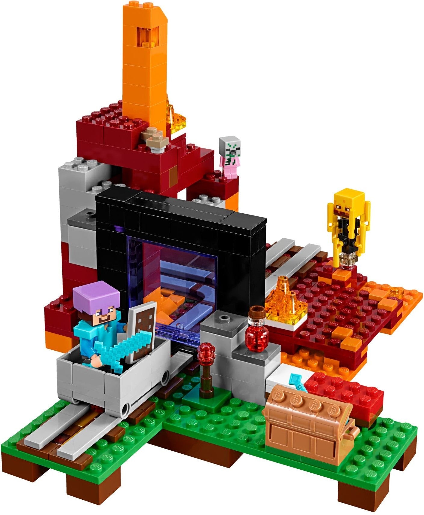 LEGO 21143 Nether Portal - Minecraft Ghast, Blaze, & Steve - SuperSaverAU - view 5