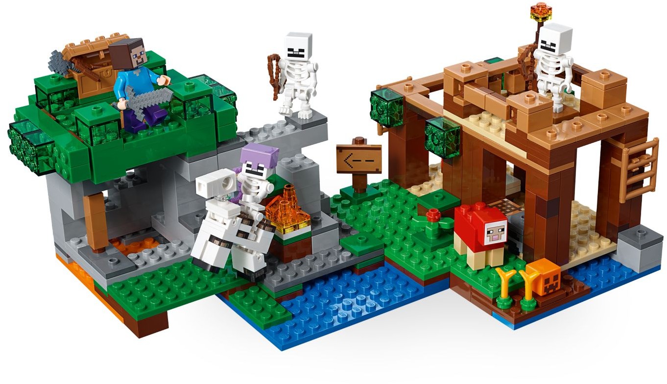 LEGO 21146 Minecraft Skeleton Attack Set - SuperSaverAU - view 2