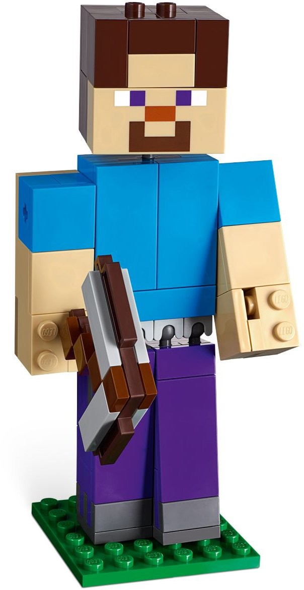 LEGO 21148 Minecraft Steve BigFig with Parrot - SuperSaverAU - view 3