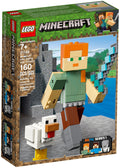 LEGO 21149 Minecraft Alex BigFig with Chicken Action Figure Toy - SuperSaverAU - view 1