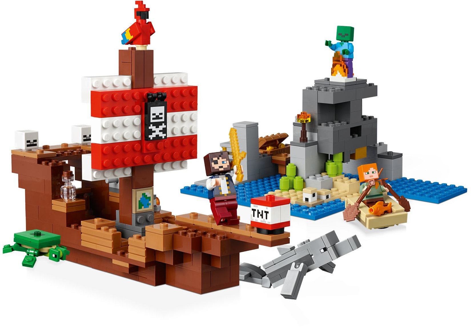 LEGO 21152 Minecraft Pirate Ship Adventure Toy - SuperSaverAU - view 2