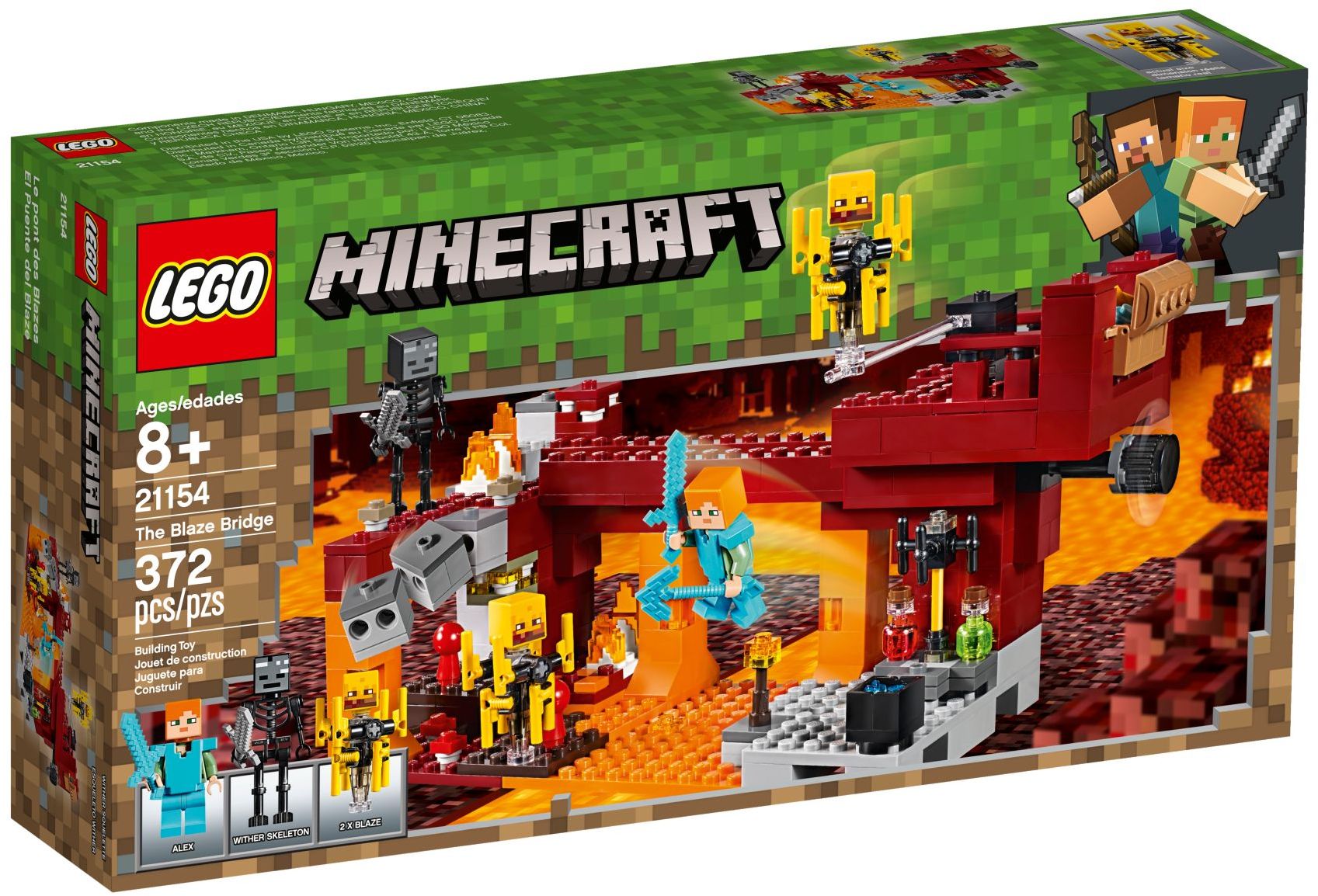 LEGO 21154 Minecraft The Blaze Bridge Set - SuperSaverAU - view 1