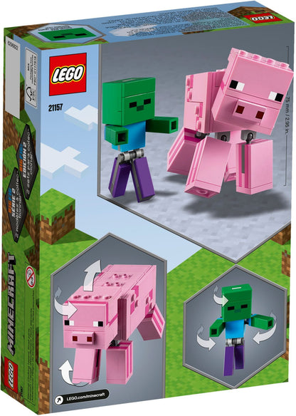 Lego Minecraft 21157 BigFig Pig with Baby Zombie- Auzzi Store