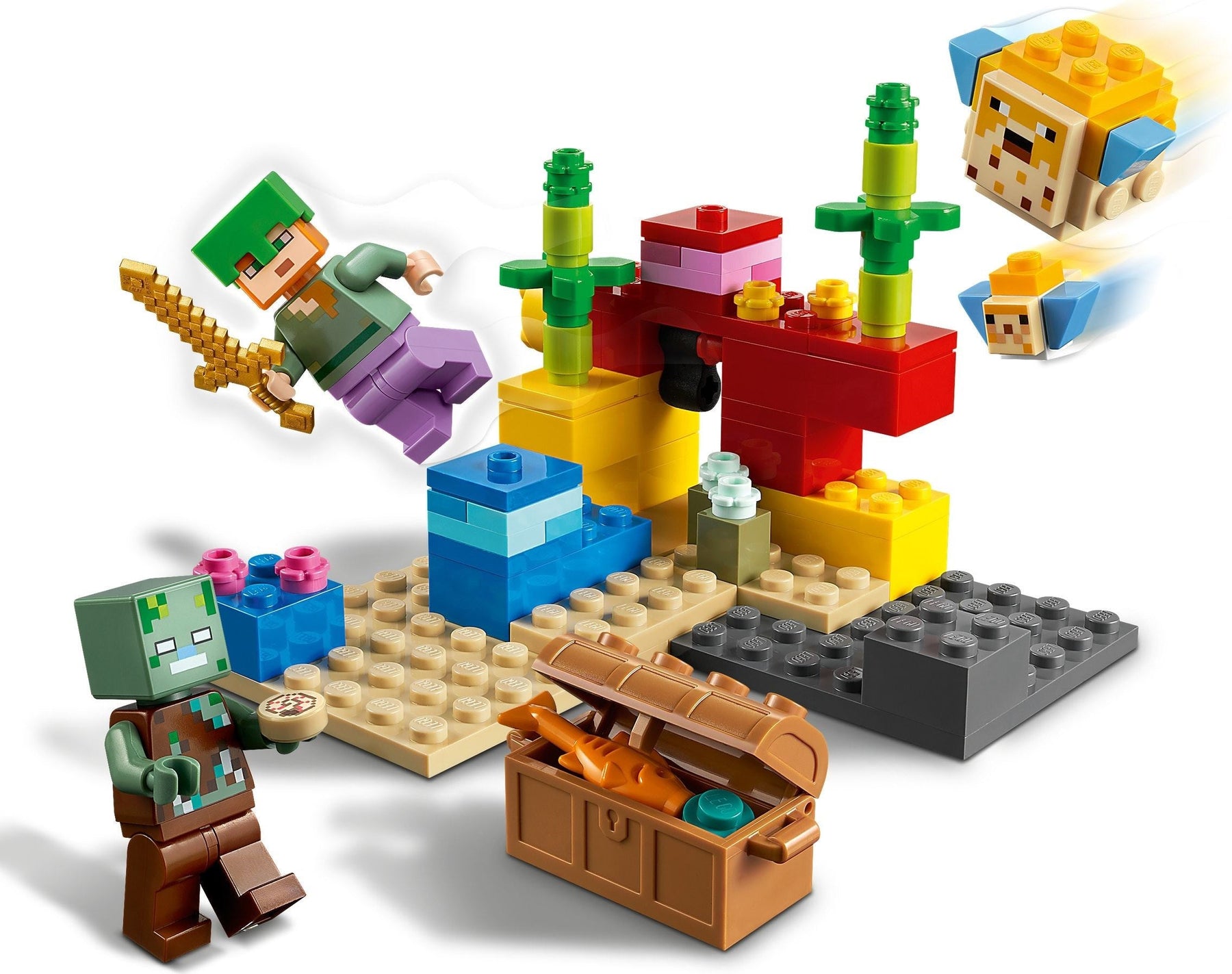 Lego Minecraft 21164 The Coral Reef- Auzzi Store