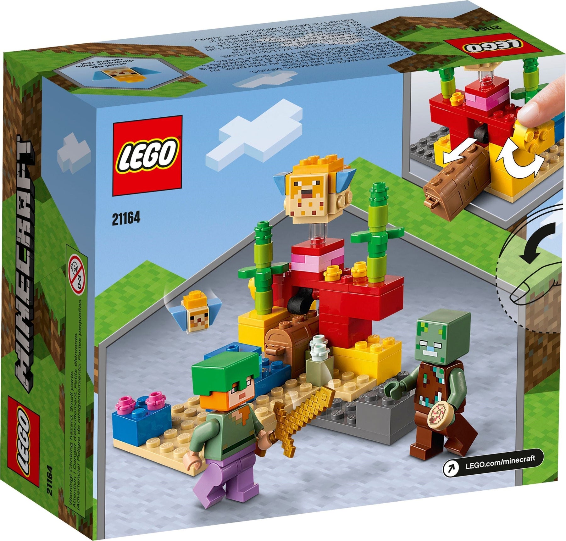 Lego Minecraft 21164 The Coral Reef- Auzzi Store