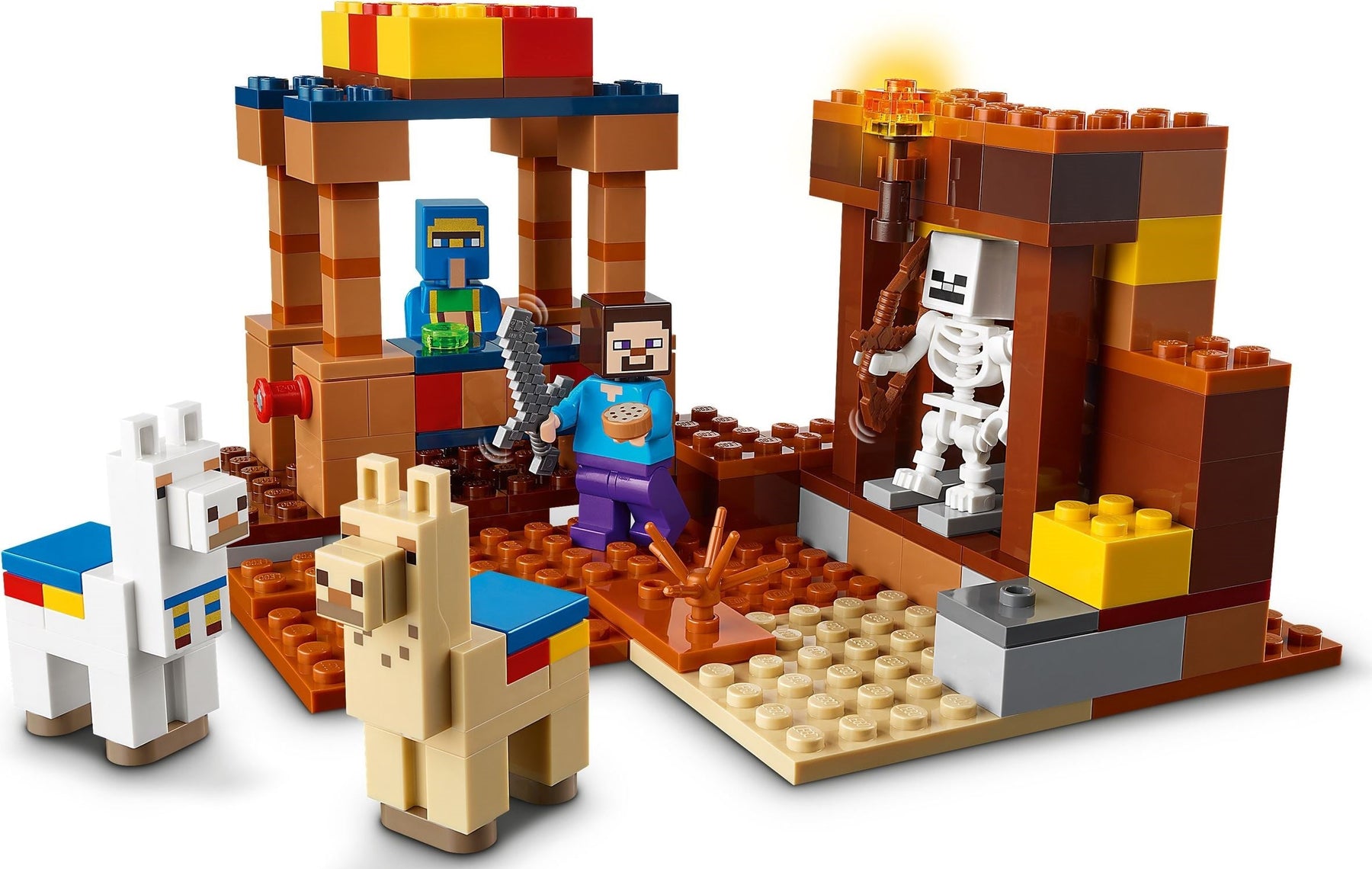 LEGO 21167 Minecraft The Trading Post: Mine, Trade, Battle! - SuperSaverAU - view 4
