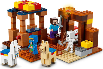 LEGO 21167 Minecraft The Trading Post: Mine, Trade, Battle!